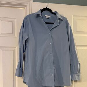 Athleta Light Blue Women's Button Down Shirt